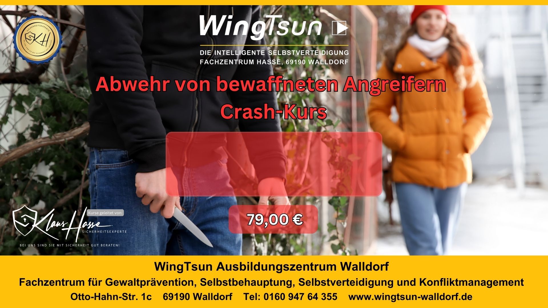 Abwehr bewaffneter Angreifer- Crash-Kurs ab 16 Jahren