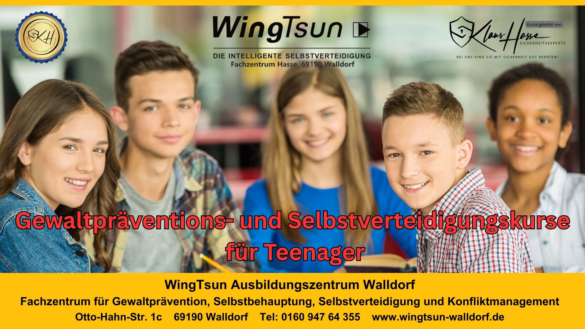 Gewaltprävention, Selbstbehauptung und Selbstverteidigung für Teens (4 Module)