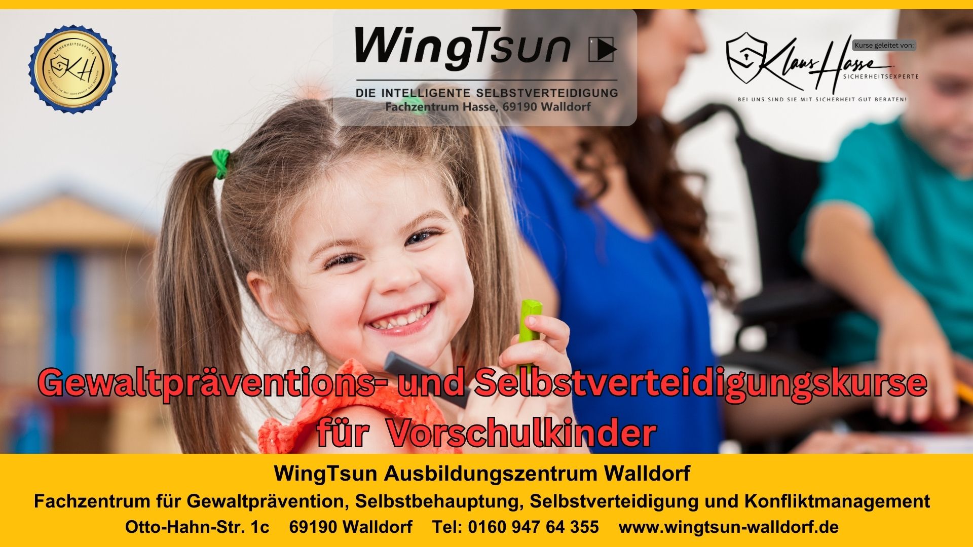 Gewaltprävention, Selbstbehauptung und Selbstverteidigung für Vorschulkinder (4 Module)