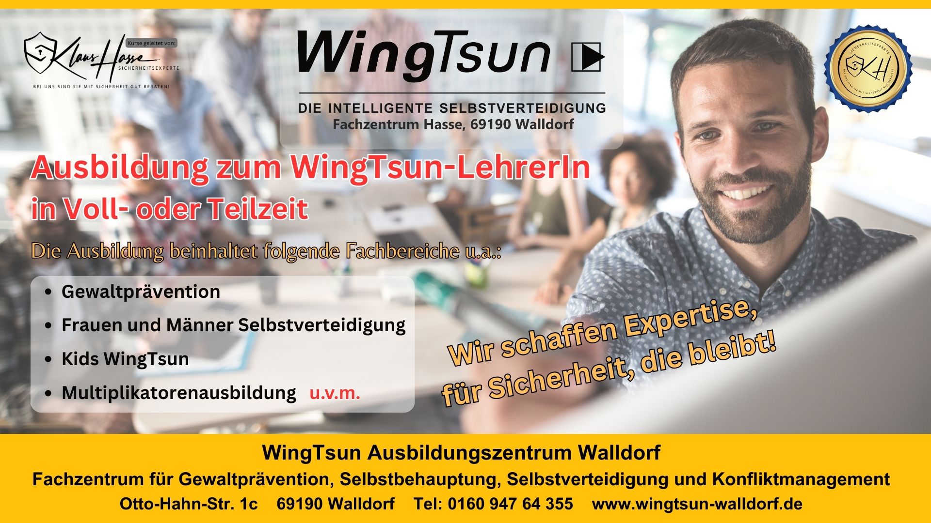 Zur TrainerInnen - Ausbildung beim Sicherheitsexperten