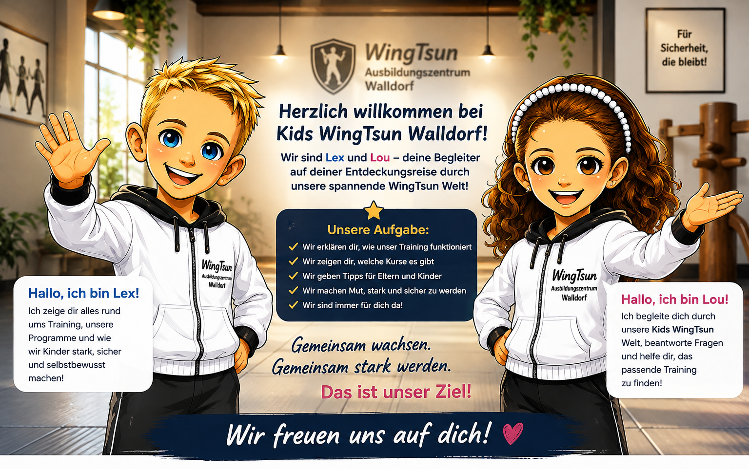 Lex und Lou die Helfer von Sicherheitsexperten Klaus Hasse WingTsun Rhein Neckar 00