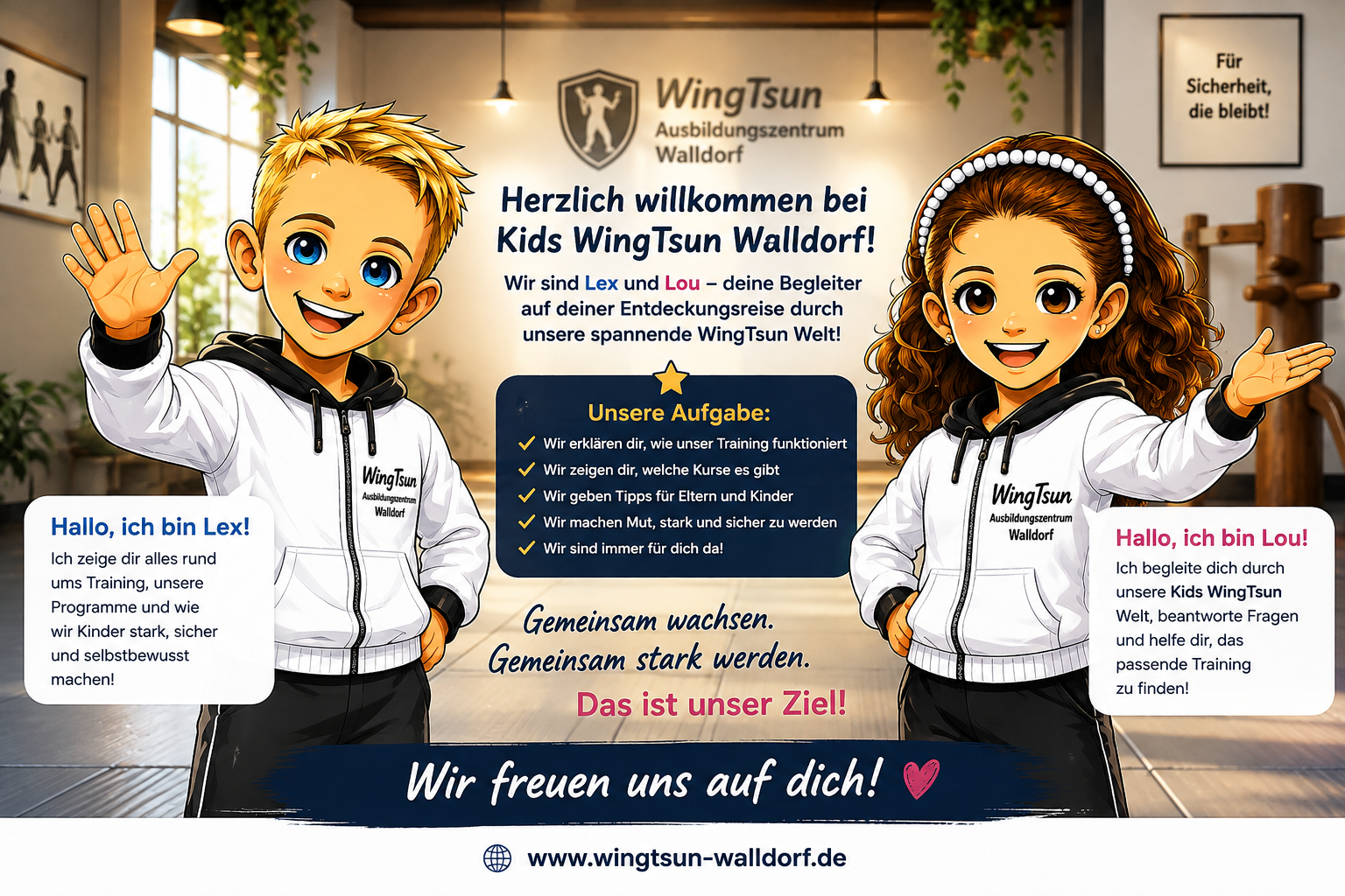 Lex und Lou die Helfer von Sicherheitsexperten Klaus Hasse WingTsun Rhein Neckar 00