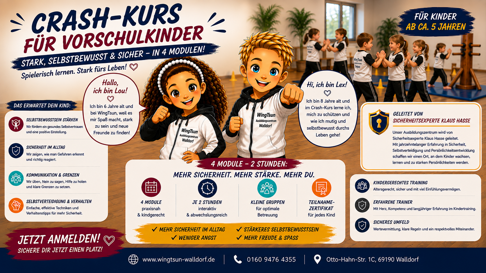 Gewaltprävention, Selbstbehauptung und Selbstverteidigung für Vorschulkinder (4 Module) Gewaltprävention, Selbstbehauptung und Selbstverteidigung für Vorschulkinder (4 Module)