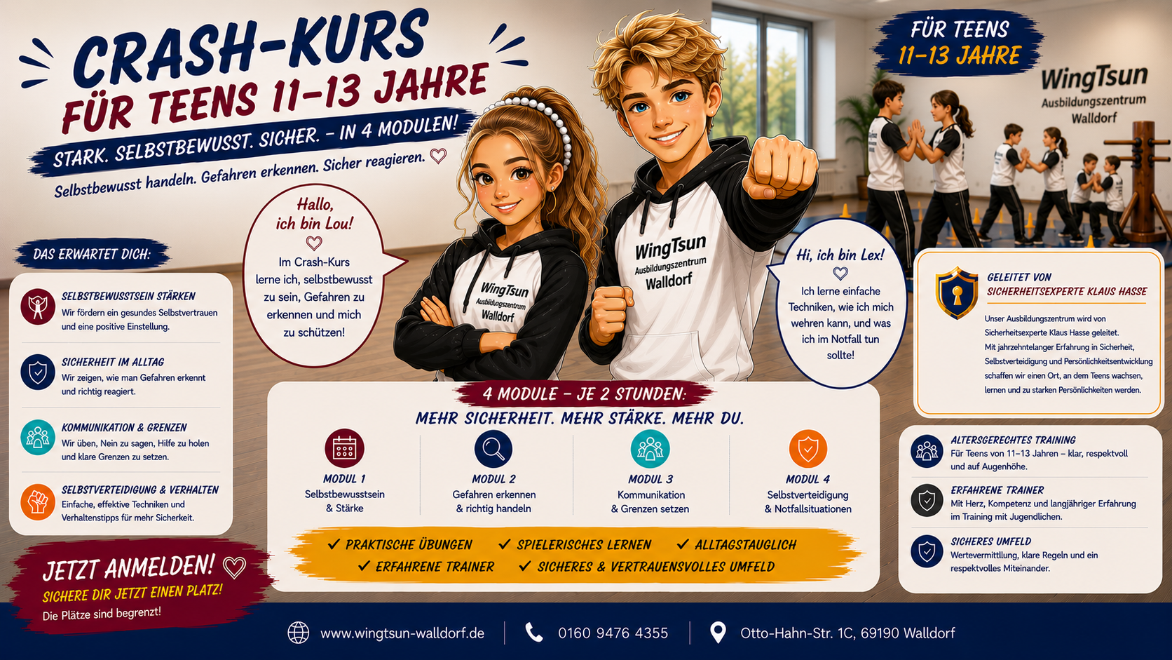 Gewaltprävention, Selbstbehauptung und Selbstverteidigung für Teens (4 Module) Gewaltprävention, Selbstbehauptung und Selbstverteidigung für Teens (4 Module)